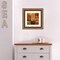 Orange Orchid by Jill Devereaux Wood Framed Wall Art Print 17 in. W x 17 in. H
